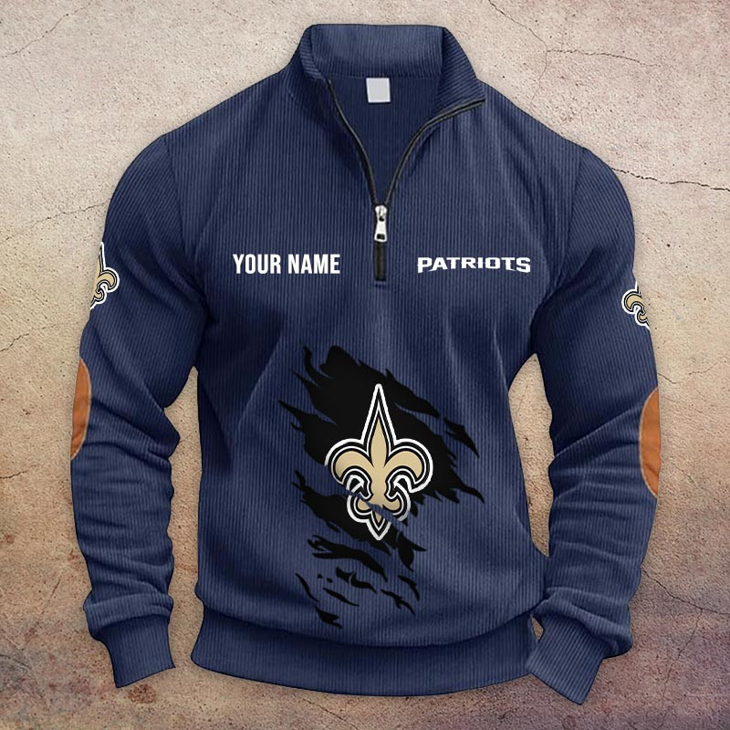 New Orleans Saints Half-Zip Hoodie PBKKZ6E