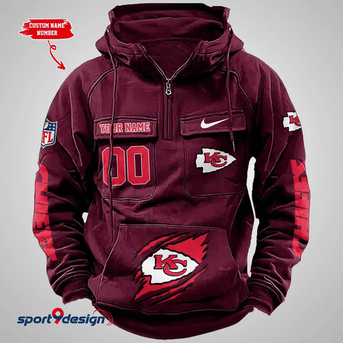 Kansas City Chiefs Vintage Men Hoodie PBVXX41