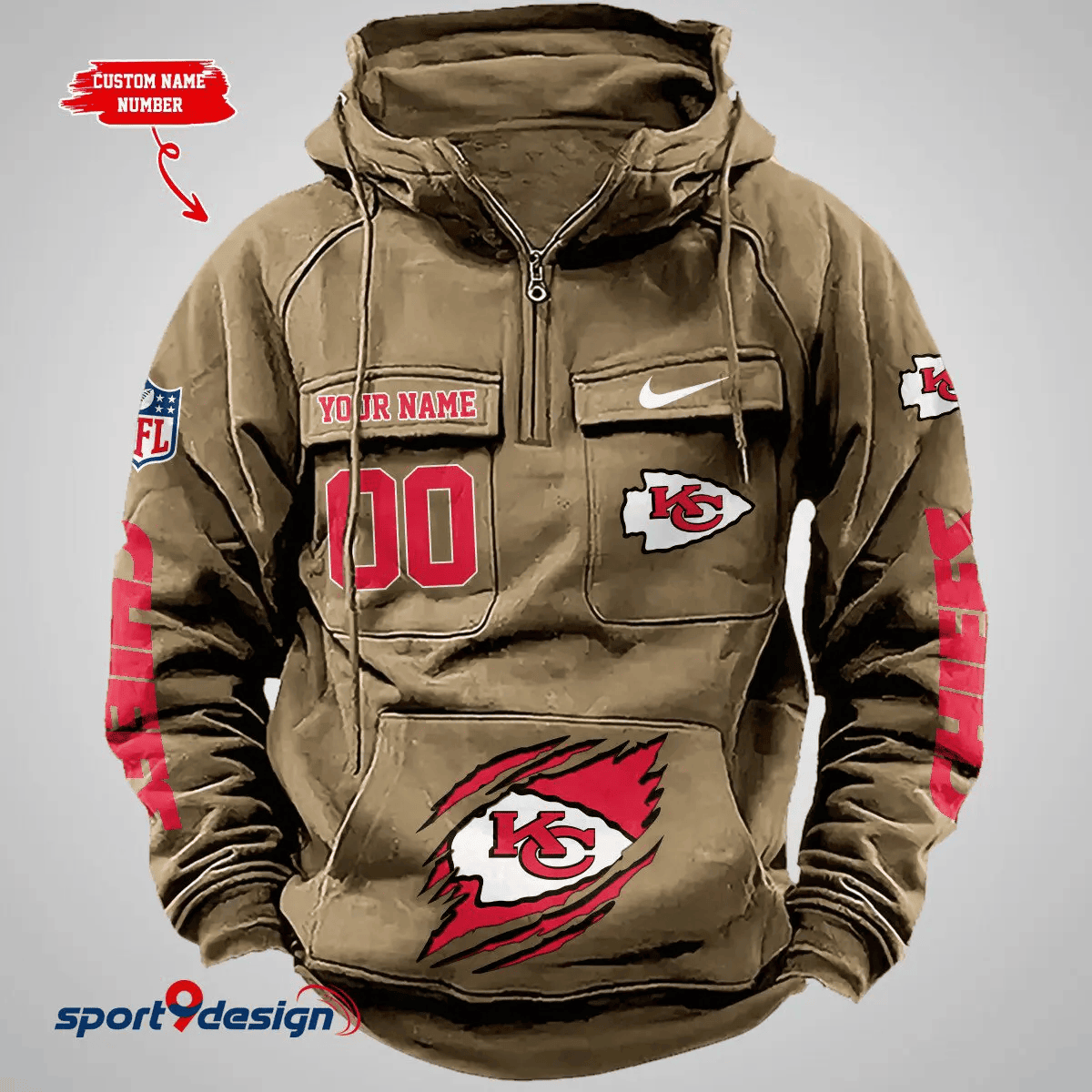 Kansas City Chiefs Vintage Men Hoodie PBVXX41
