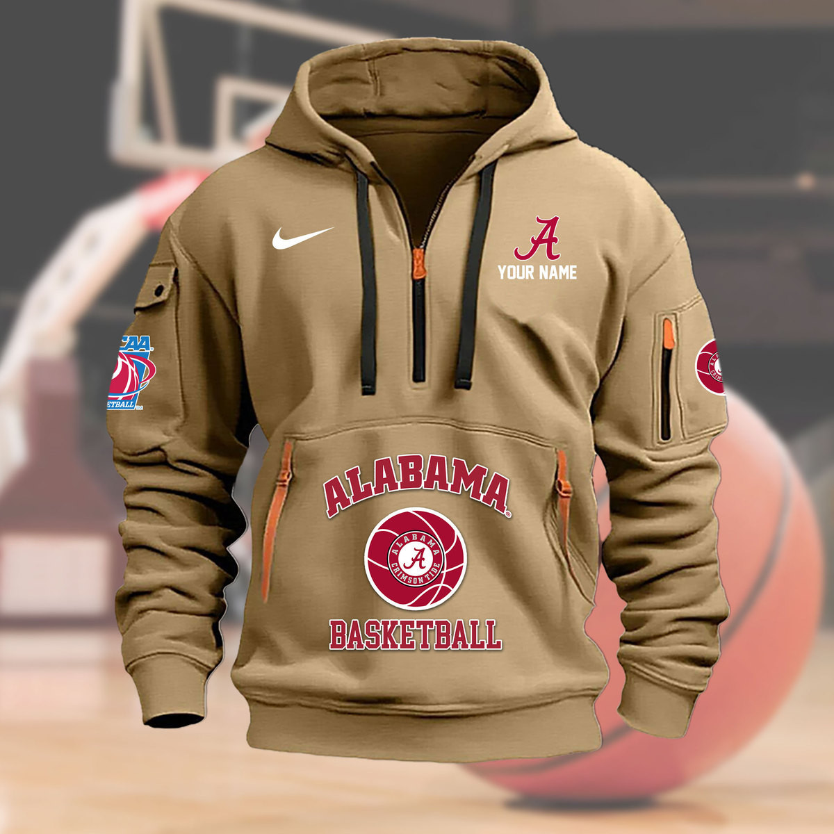 Alabama Crimson Tide Heavy Fleece Pullover Hoodie AZHEAVY2M88
