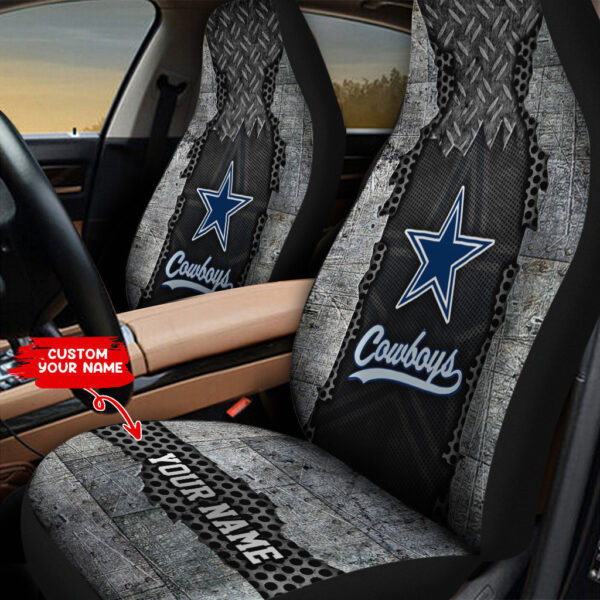 Dallas Cowboys Personalized Car Seat Covers PB5KLB1