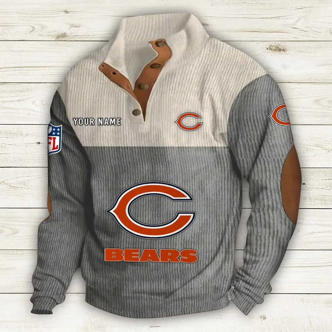 Chicago Bears Double Stand Collar Sport Hoodie PB4AI6I