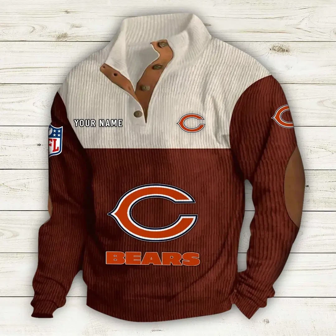 Chicago Bears Double Stand Collar Sport Hoodie PB4AI6I