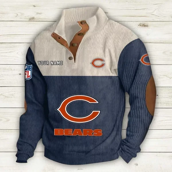 Chicago Bears Double Stand Collar Sport Hoodie PB4AI6I