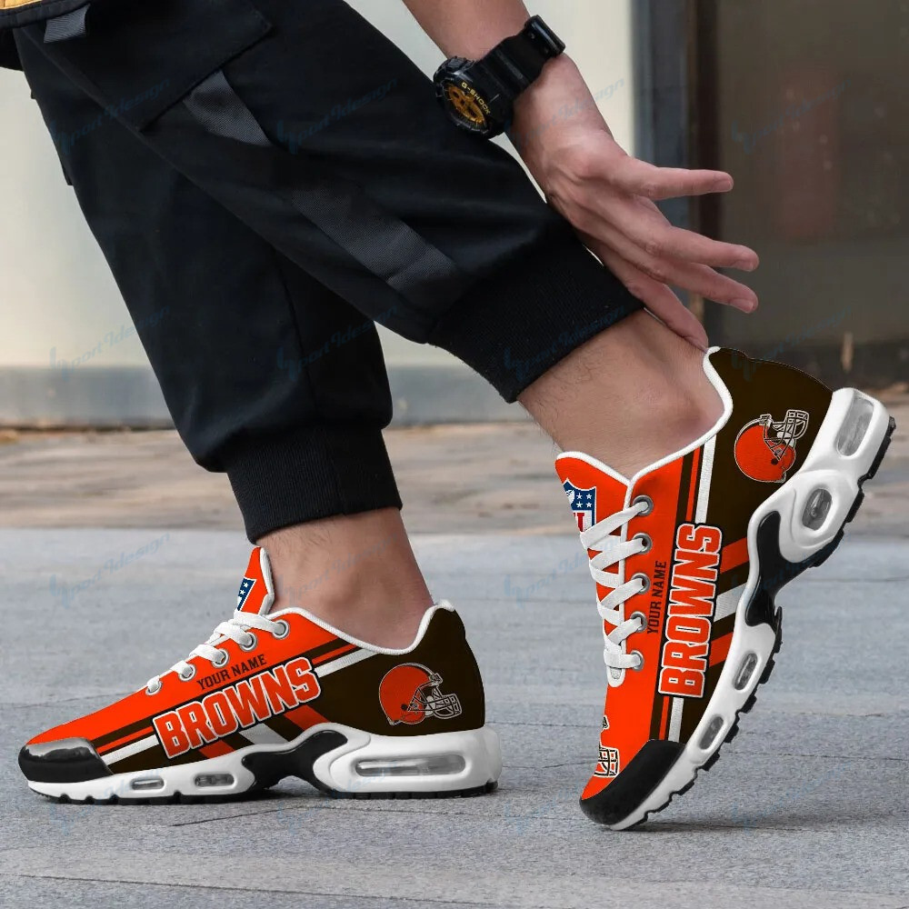Cleveland Browns Personalized Plus T-N Youth Sneakers PBNS7XS