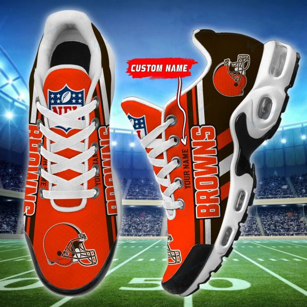 Cleveland Browns Personalized Plus T-N Youth Sneakers PBNS7XS