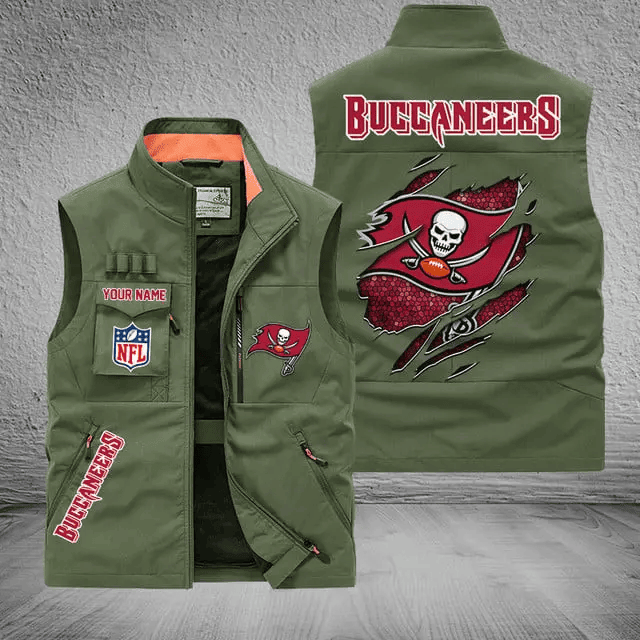 Tampa Bay Buccaneers Sleeveless Jacket Multicolor S9SLJK064