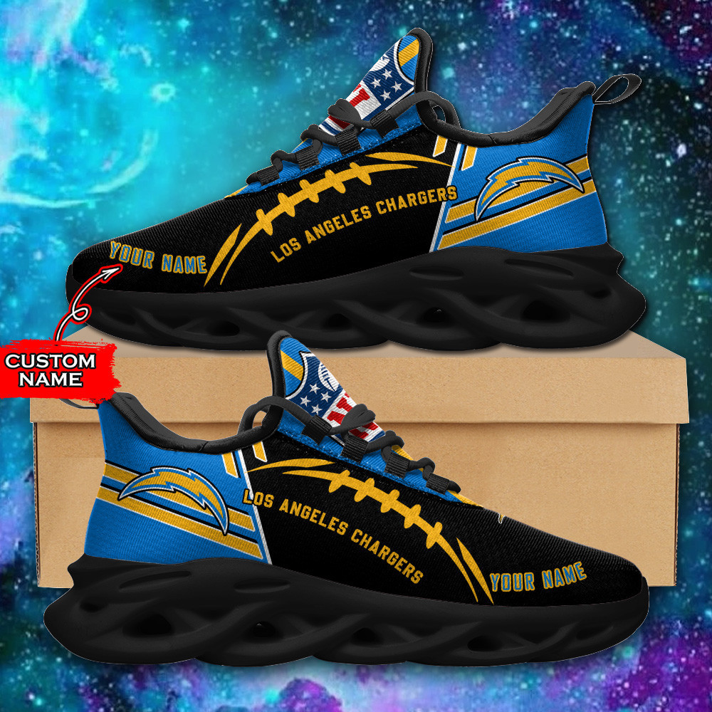 Los Angeles Chargers Personalized Yezy Running Sneakers PBBK6T0