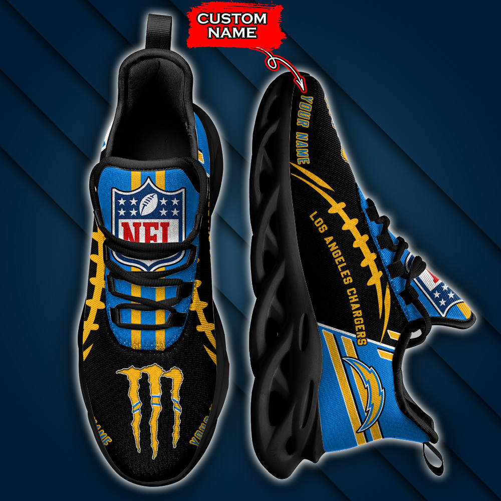 Los Angeles Chargers Personalized Yezy Running Sneakers PBBK6T0