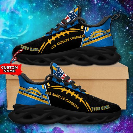 Los Angeles Chargers Personalized Yezy Running Sneakers PBBK6T0