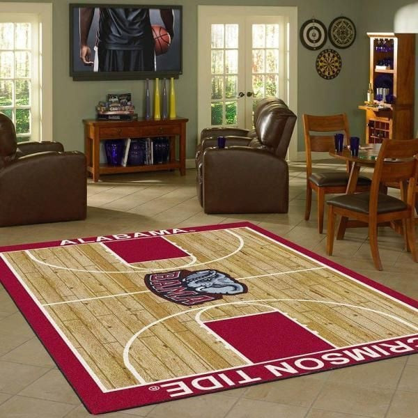 Alabama Crimson Tide Rug 3D Area Rug Full Printing Living Room Bed Room Home Decor Carpet Homebeautyus RU972