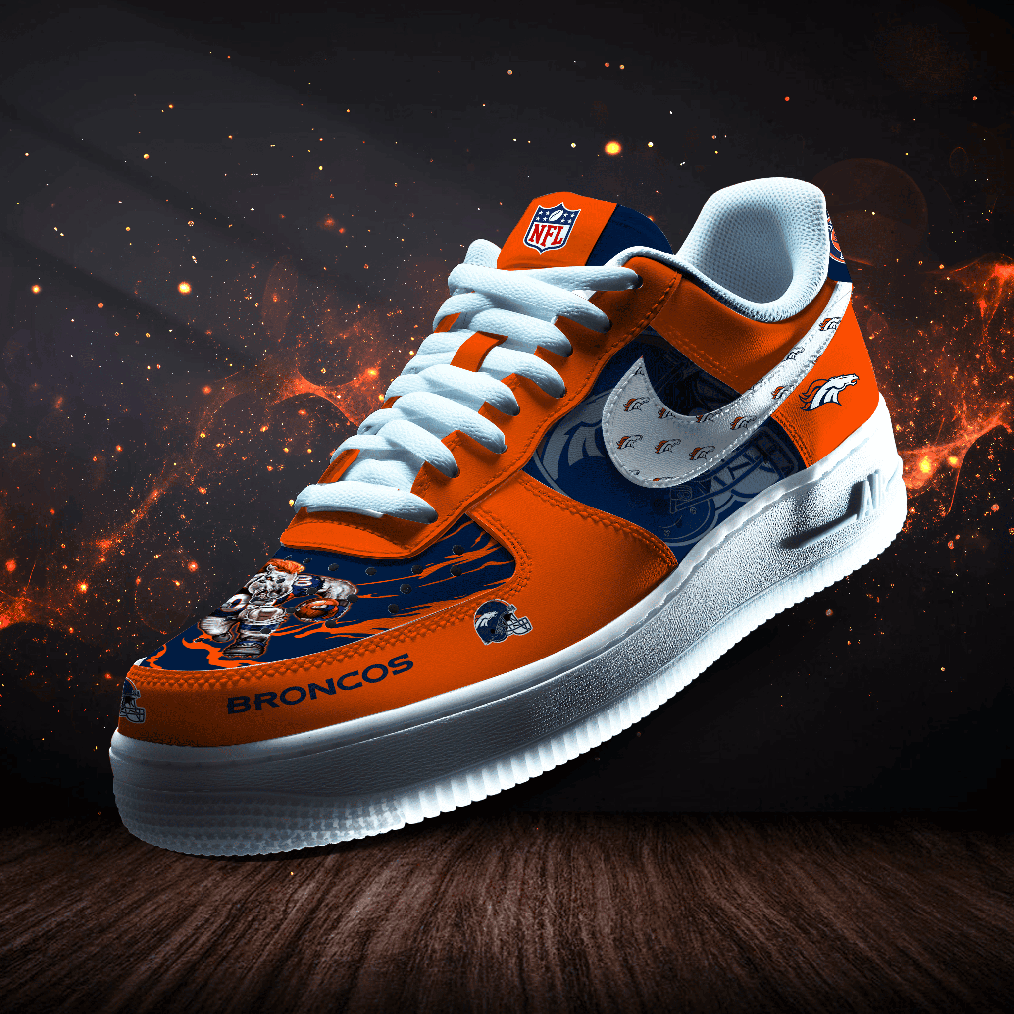 Denver Broncos | New Collection Trending Air Force 1 Mascot