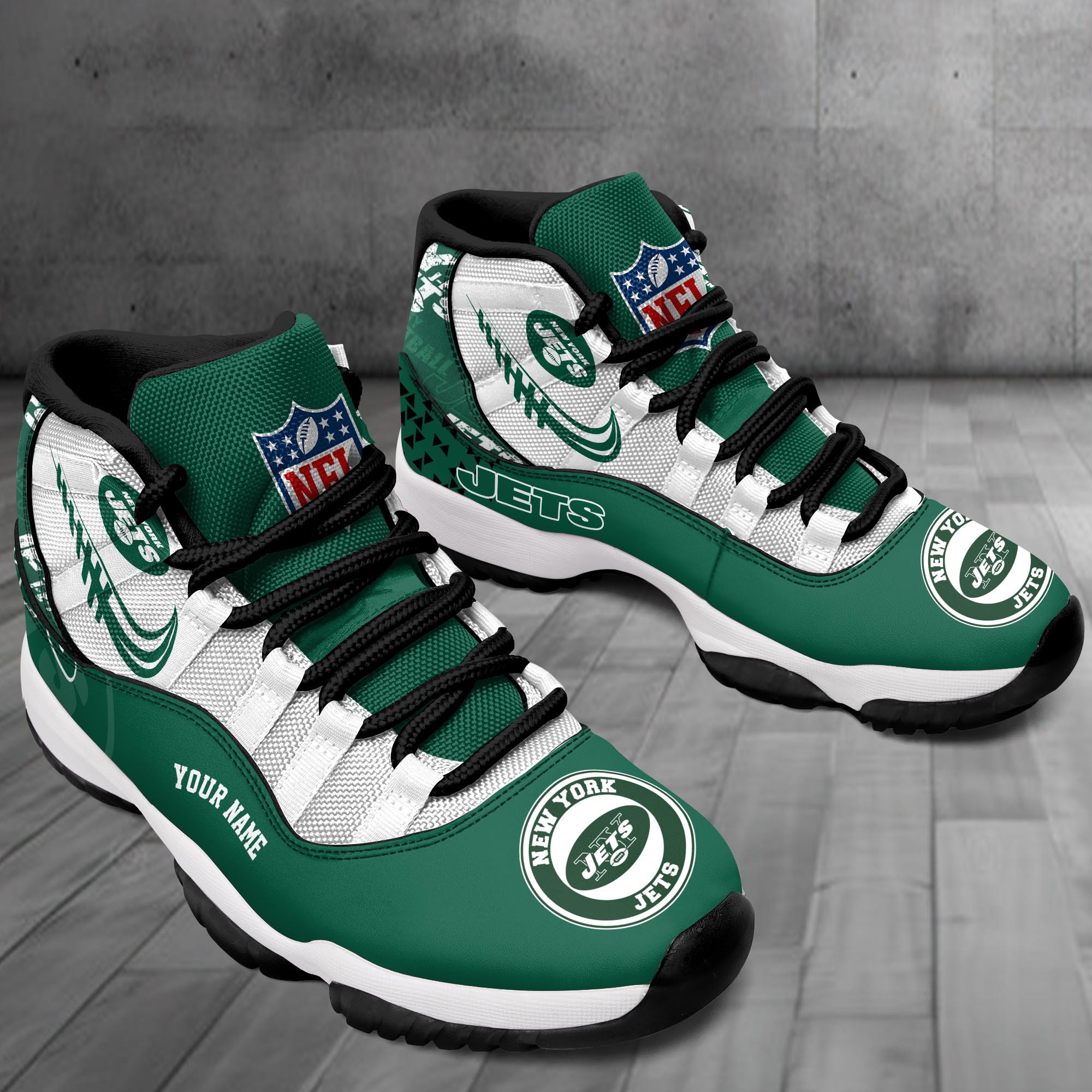New York Jets Air Jordan 11 Shoes PB8MD6P