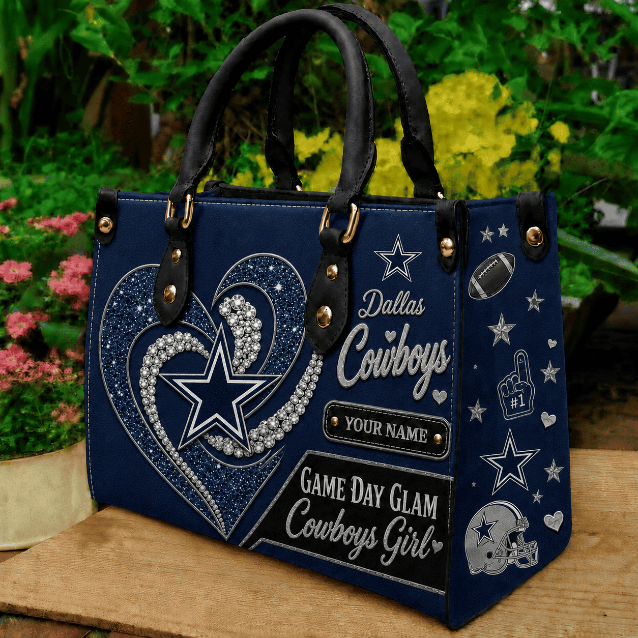 Dallas Cowboys NFL Premium Leather Hand Bag Personalized Gift For Fan Men Women - Limited Edition MGF10