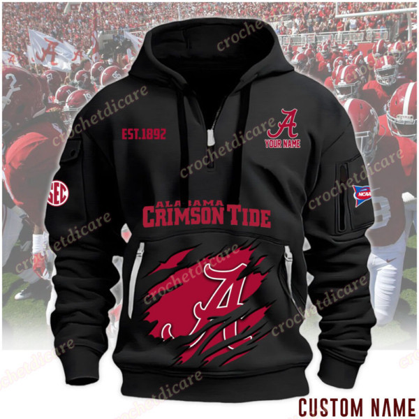 Alabama Crimson Tide Heavy Fleece Pullover Hoodie PB0Z78J