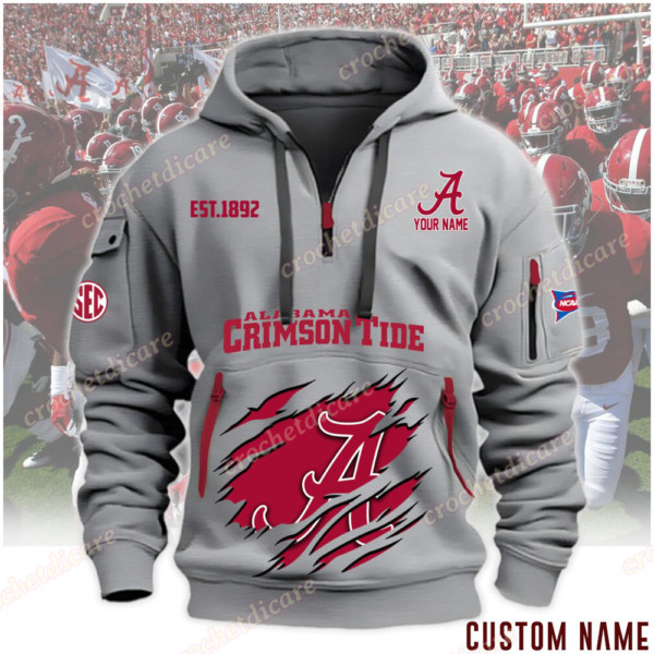 Alabama Crimson Tide Heavy Fleece Pullover Hoodie PB0Z78J