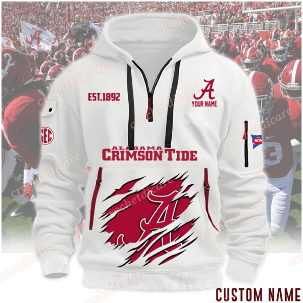 Alabama Crimson Tide Heavy Fleece Pullover Hoodie PB0Z78J