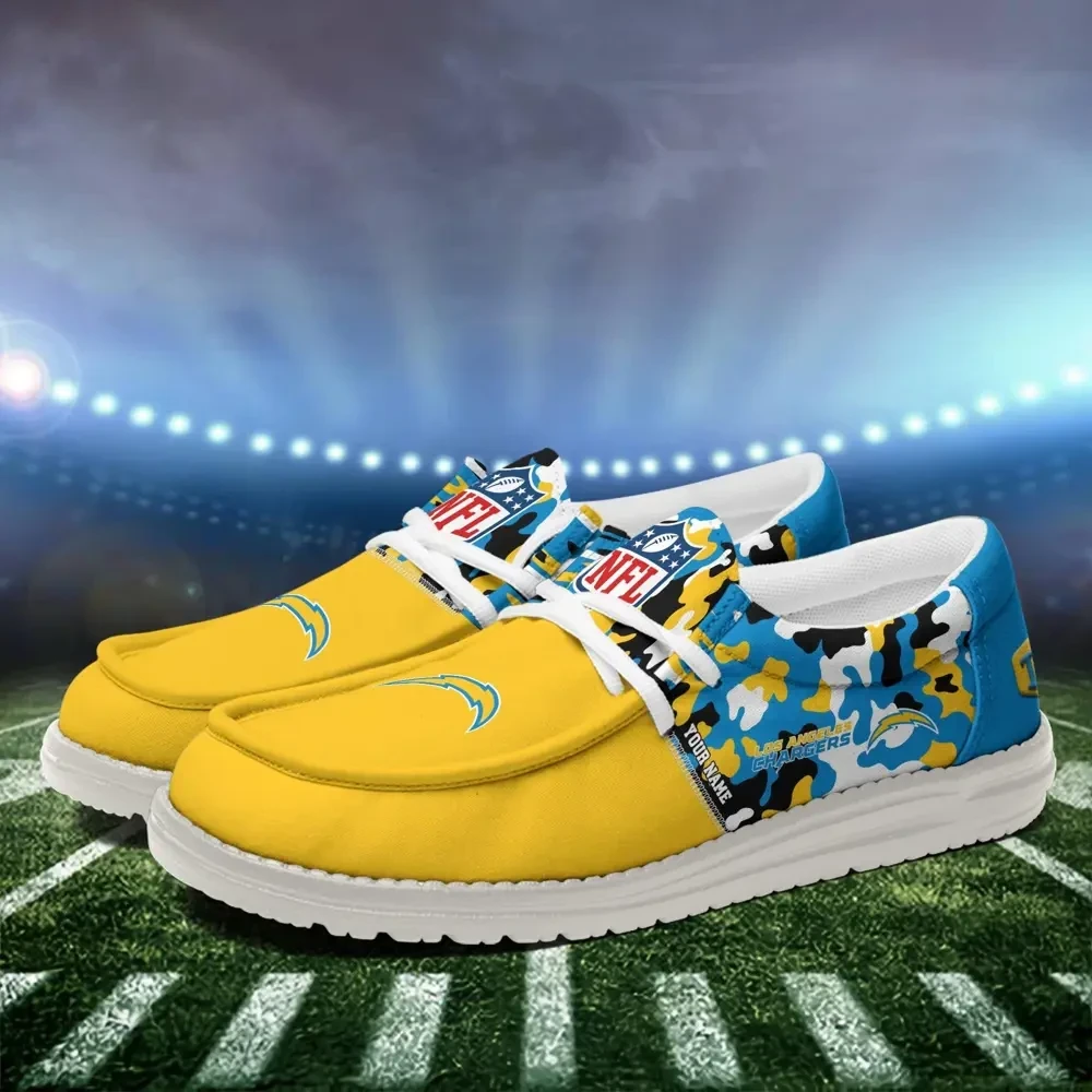 Los Angeles Chargers Canvas Loafer Shoes