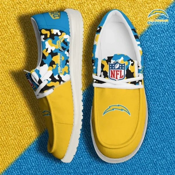 Los Angeles Chargers Canvas Loafer Shoes