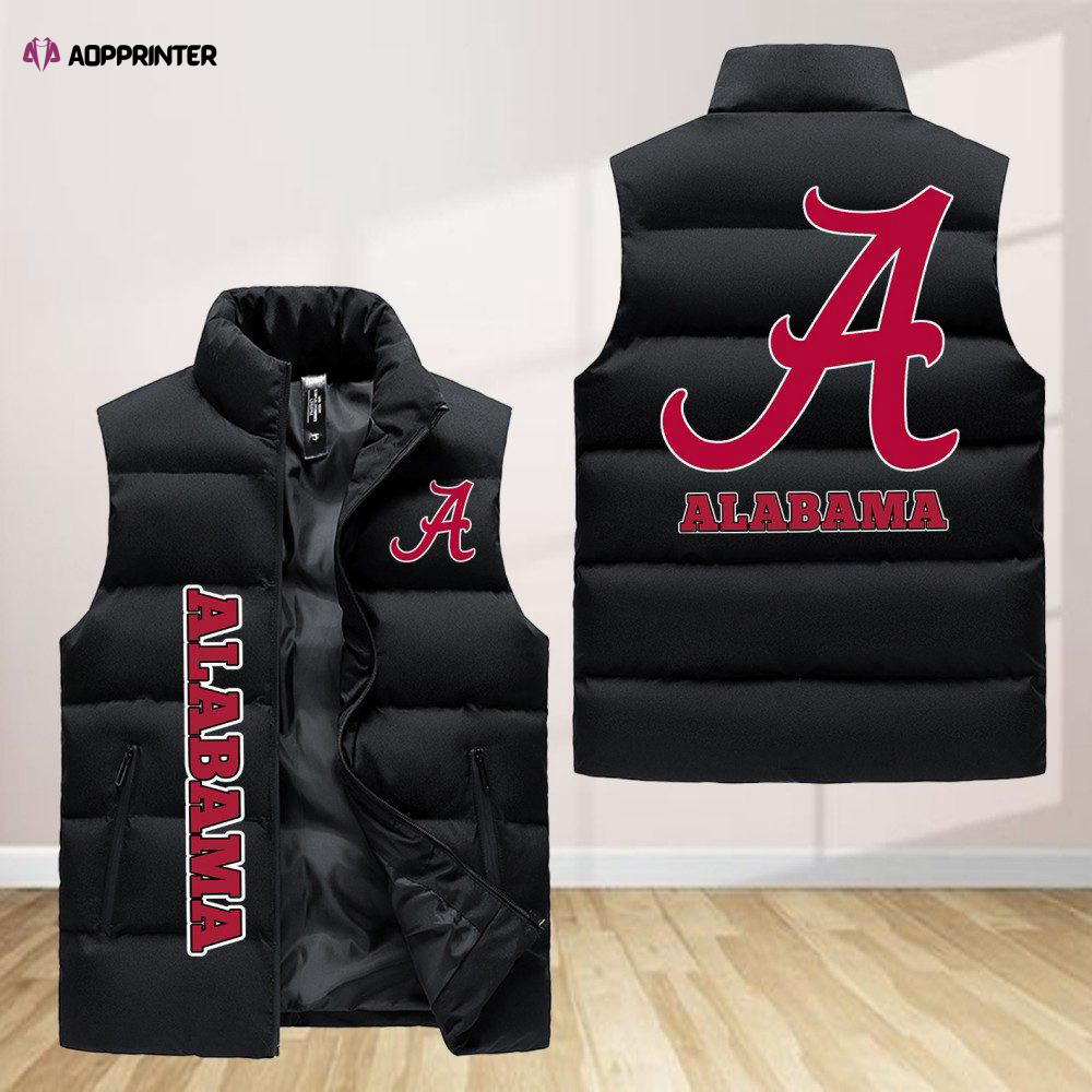Alabama Crimson Tide NCAA Sleeveless Puffer Jacket PD599