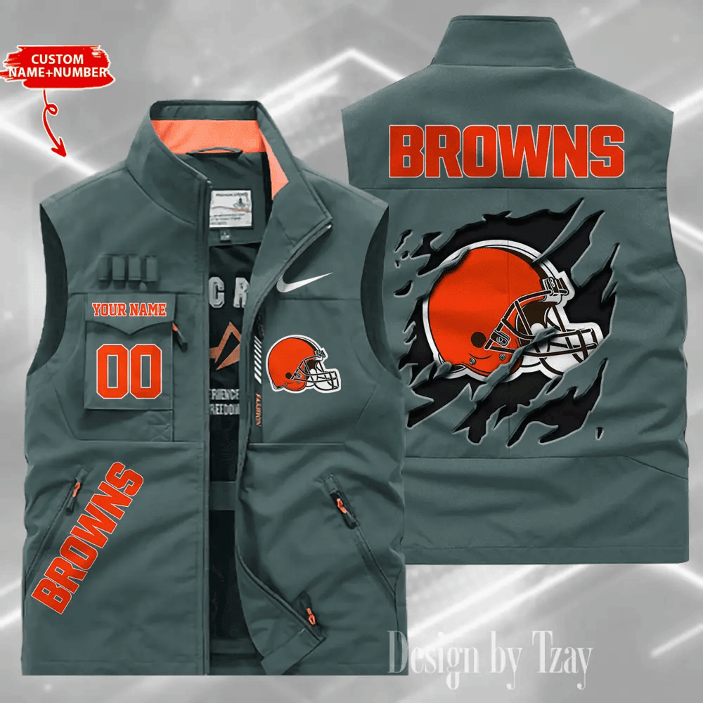 Cleveland Browns Sleeveless Jacket Multicolor PB6RDK4