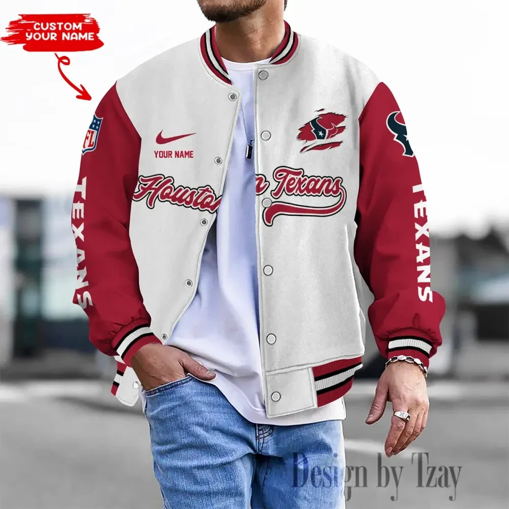 Houston Texans Unisex Exclusive Styles Varsity Jacket SPTBBJACKET505