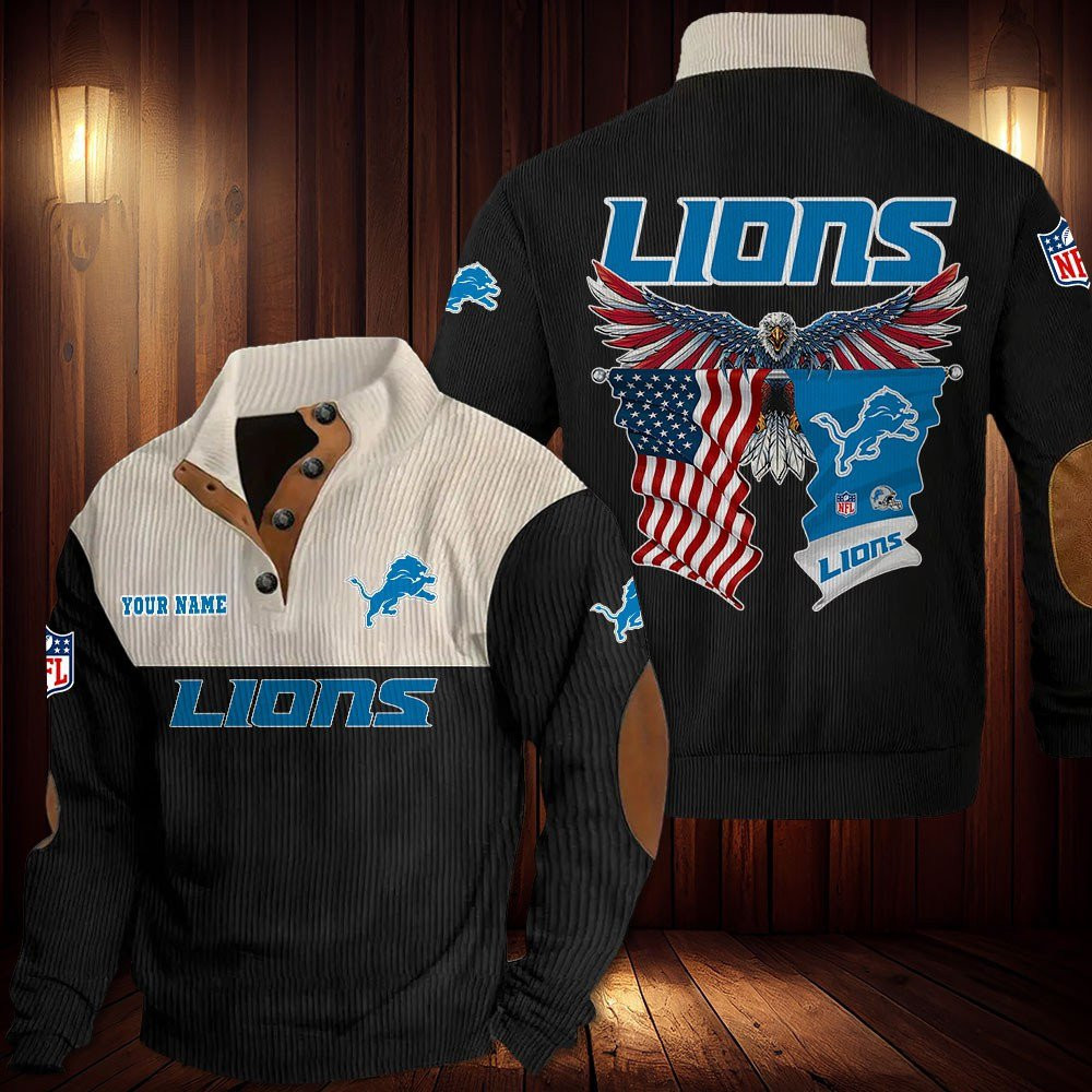 Detroit Lions Sports Sweatshirt Hoodie PB438FZ