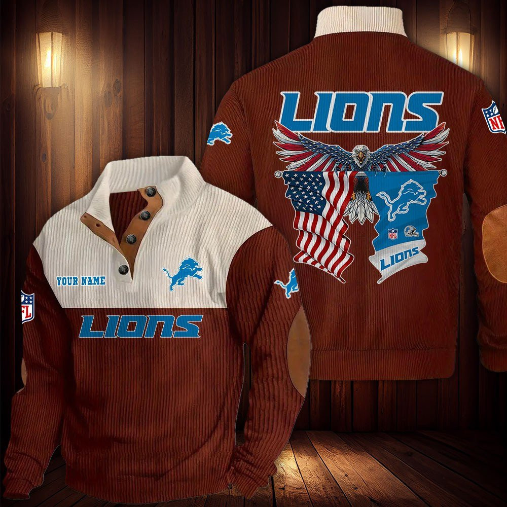 Detroit Lions Sports Sweatshirt Hoodie PB438FZ