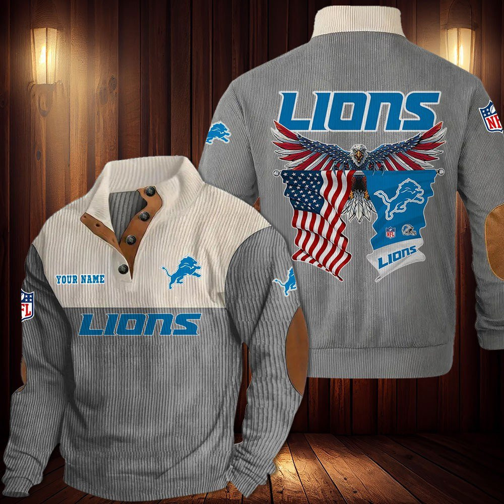 Detroit Lions Sports Sweatshirt Hoodie PB438FZ