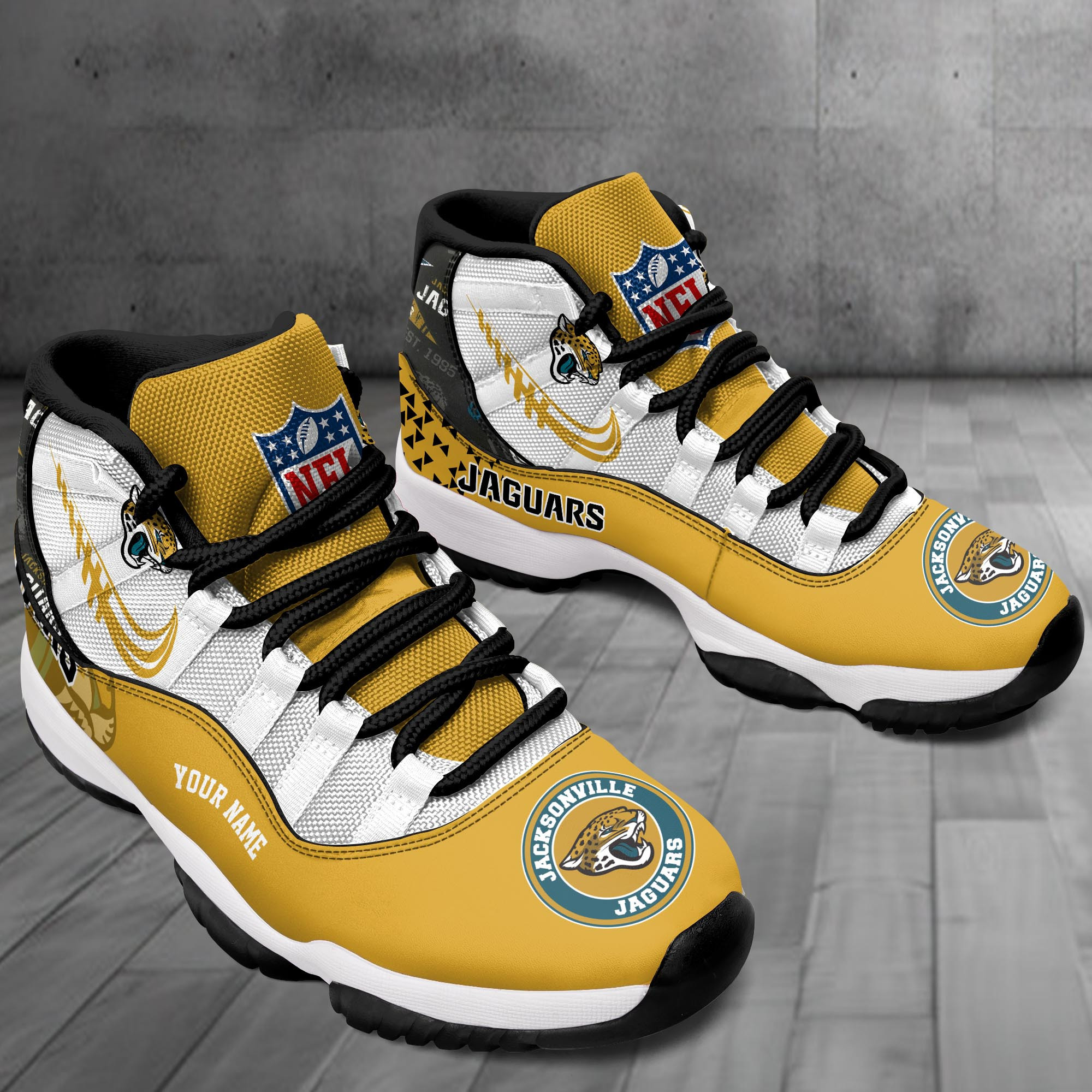 Jacksonville Jaguars Air Jordan 11 Shoes PB9PXPH