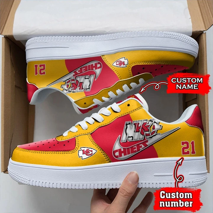Kansas City Chiefs Personalized Colorful AF1-1 Shoes AF1C1