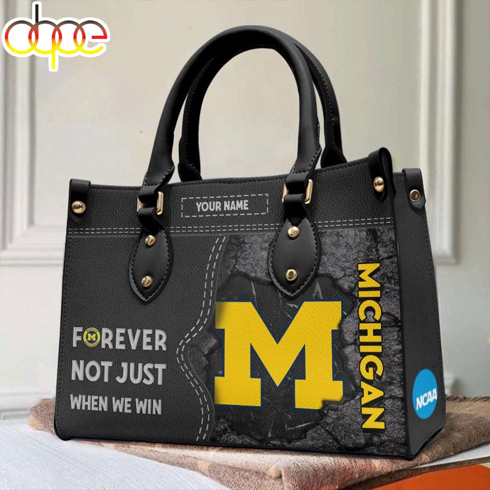 NCAAF Michigan Wolverines Mickey Mouse (Your Name) Women 3D Small Handbag Nicegift WSH-KK1