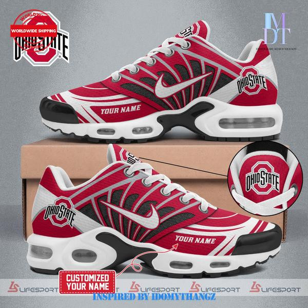 Ohio State Buckeyes Personalized Plus T-N Youth Sneakers TD56HY