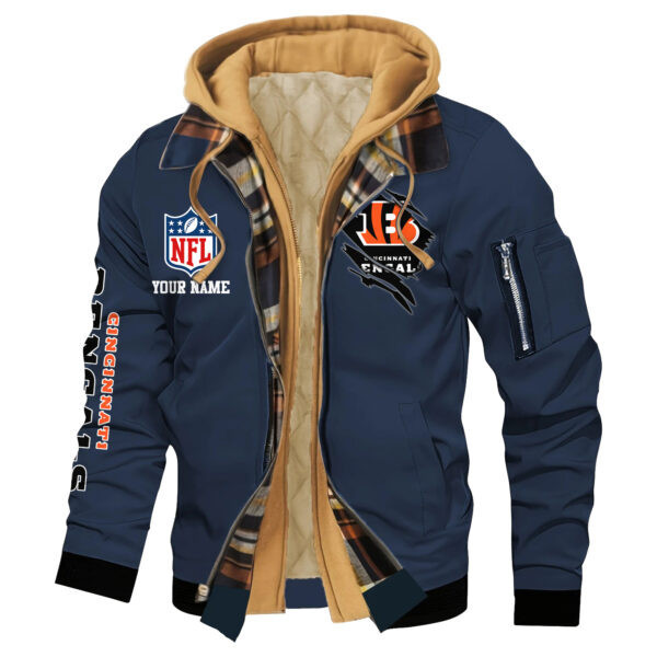 Cincinnati Bengals Jacket Casual Fake Two Piece Design PB3WFQ1