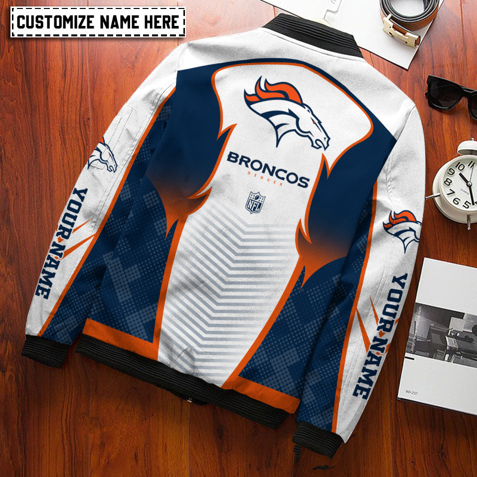 Denver Broncos Personalized Bomber Jacket PBNLX8Q