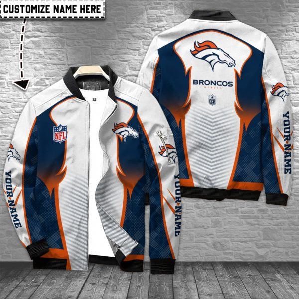 Denver Broncos Personalized Bomber Jacket PBNLX8Q