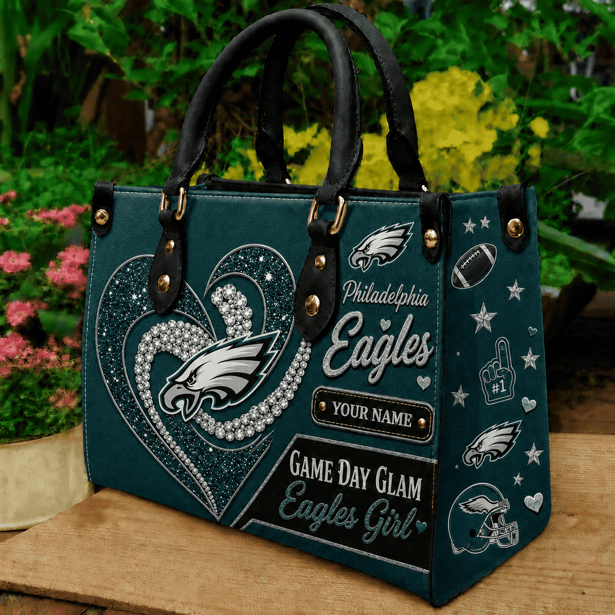 Philadelphia Eagles NFL Premium Leather Hand Bag Personalized Gift For Fan Men Women - Limited Edition MGF03