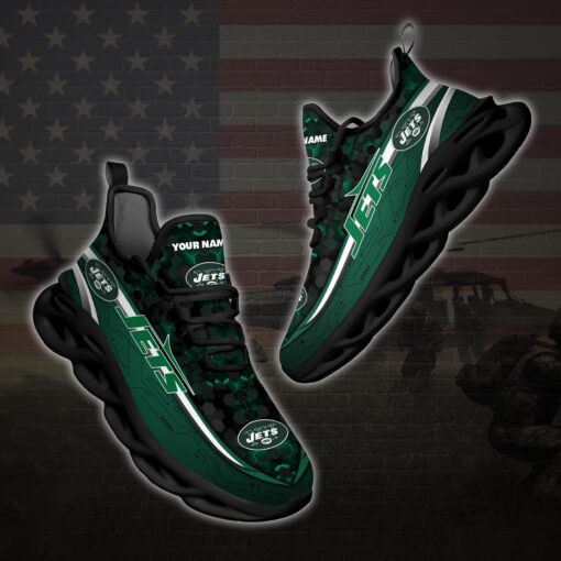 New York Jets Personalized Yezy Running Sneakers PB9P1LO