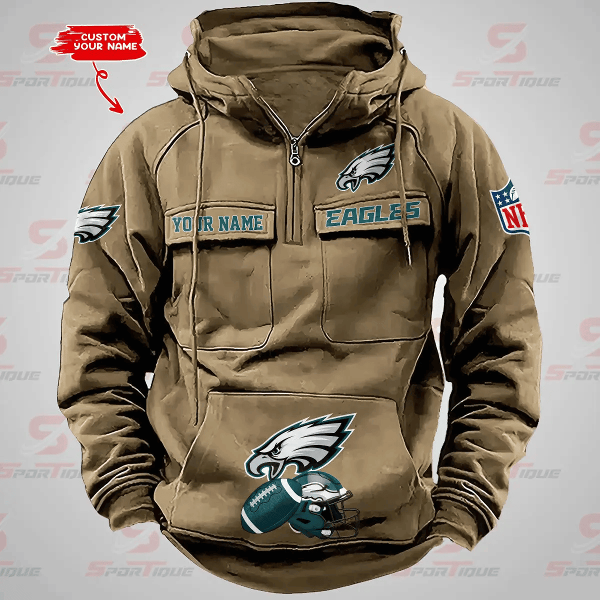 Philadelphia Eagles Vintage Men Hoodie PBTZOJ2