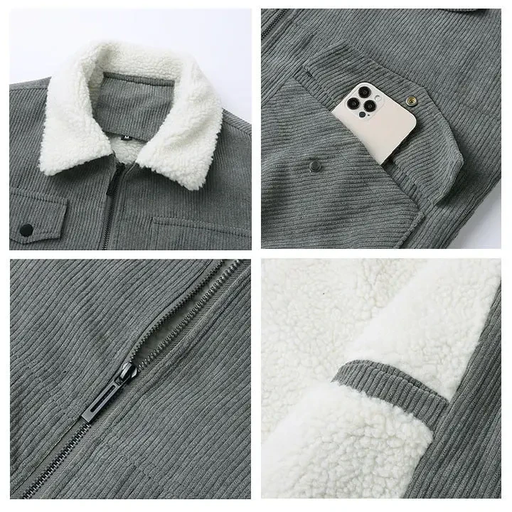 Washington Commanders Men's Thickened Corduroy Jacket ( SIZE M - 8 XL ) PBCG38R