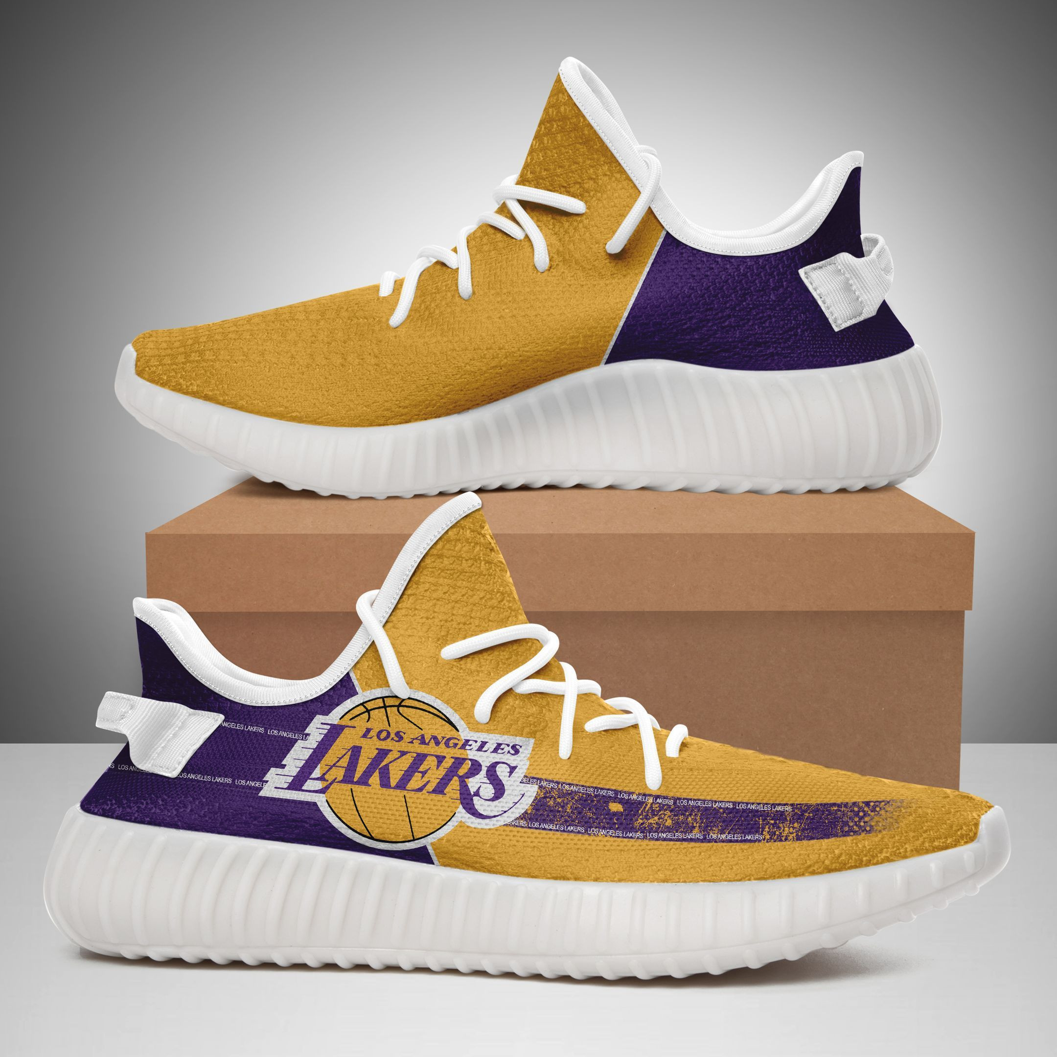 Los Angeles Lakers Yeezy Shoes 029