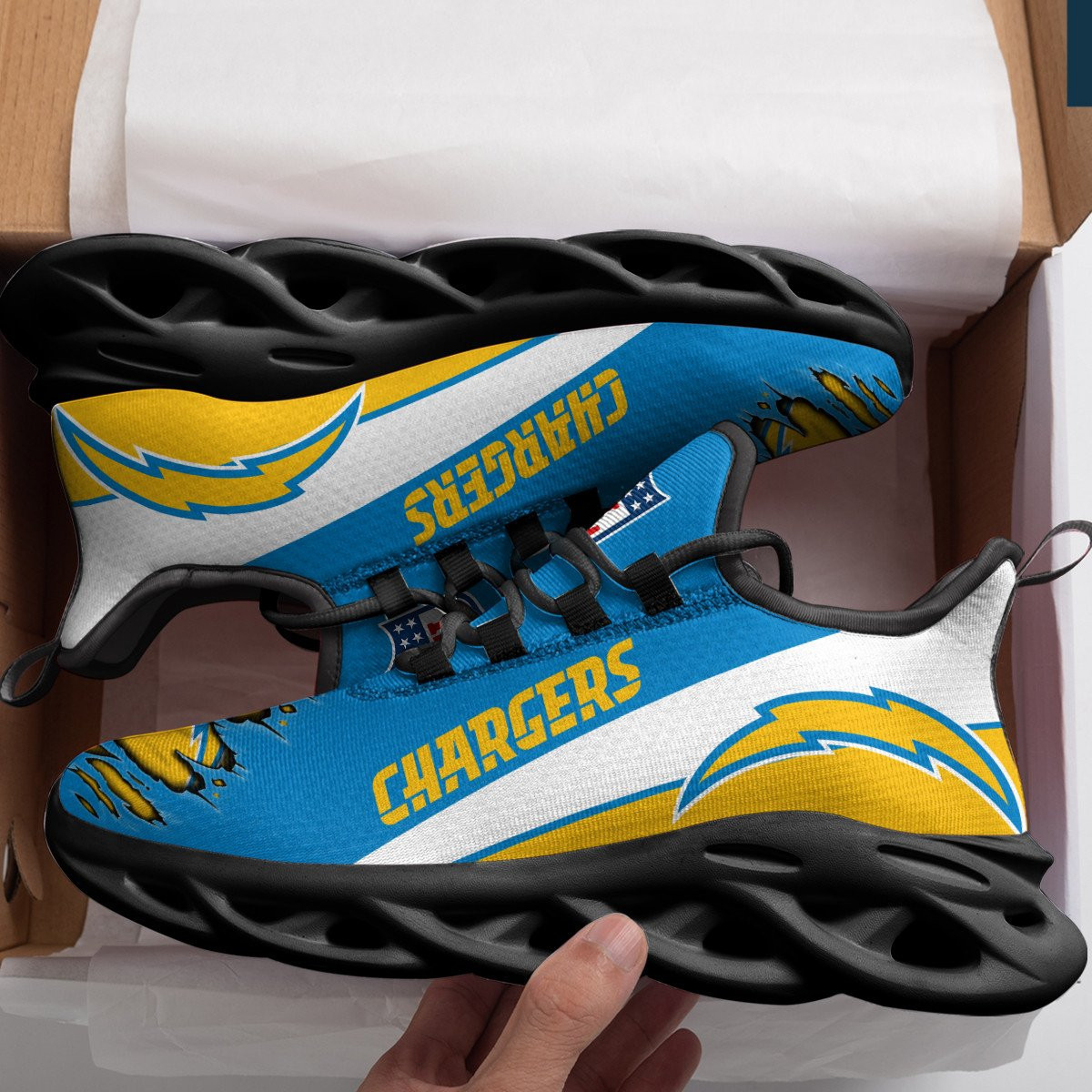 Los Angeles Chargers Yezy Running Sneakers PBR2EIM