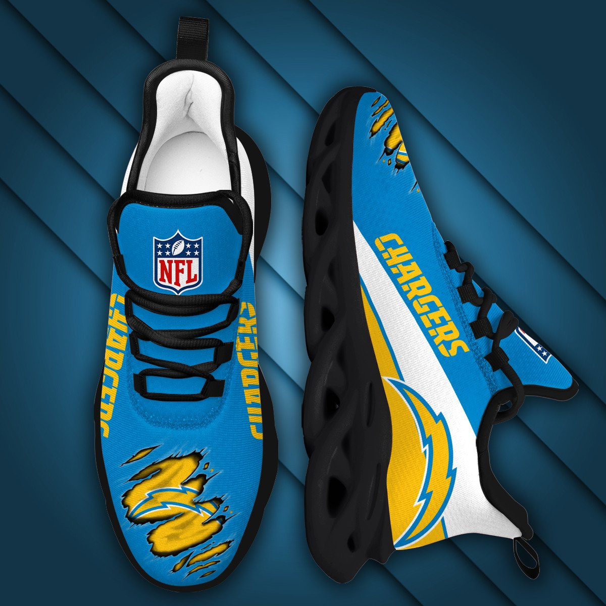 Los Angeles Chargers Yezy Running Sneakers PBR2EIM