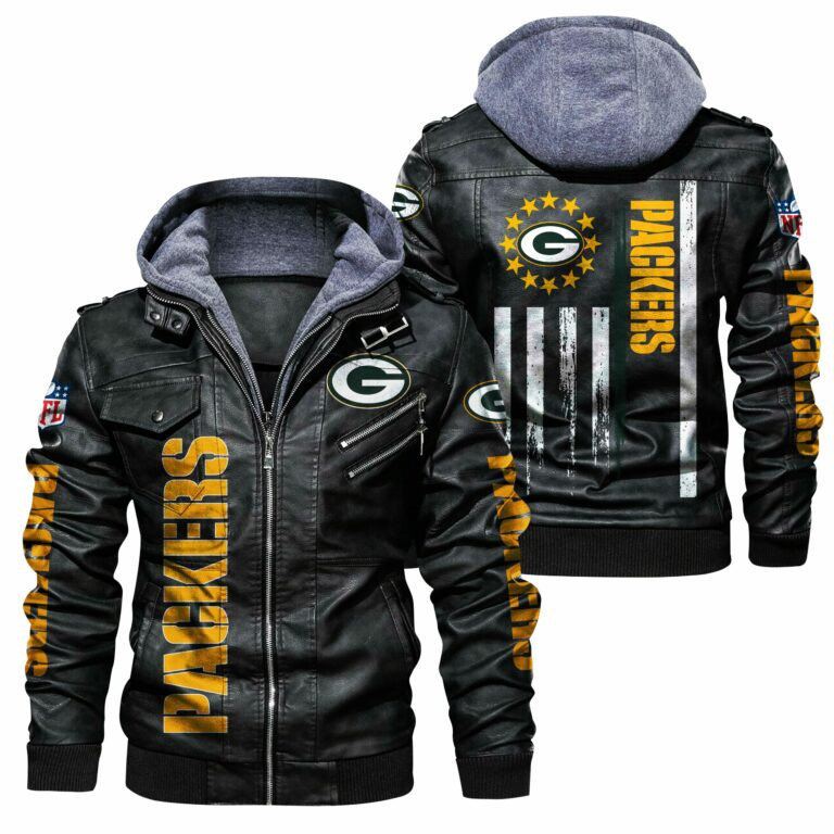 Green Bay Packers LEATHER JACKET HVKC407