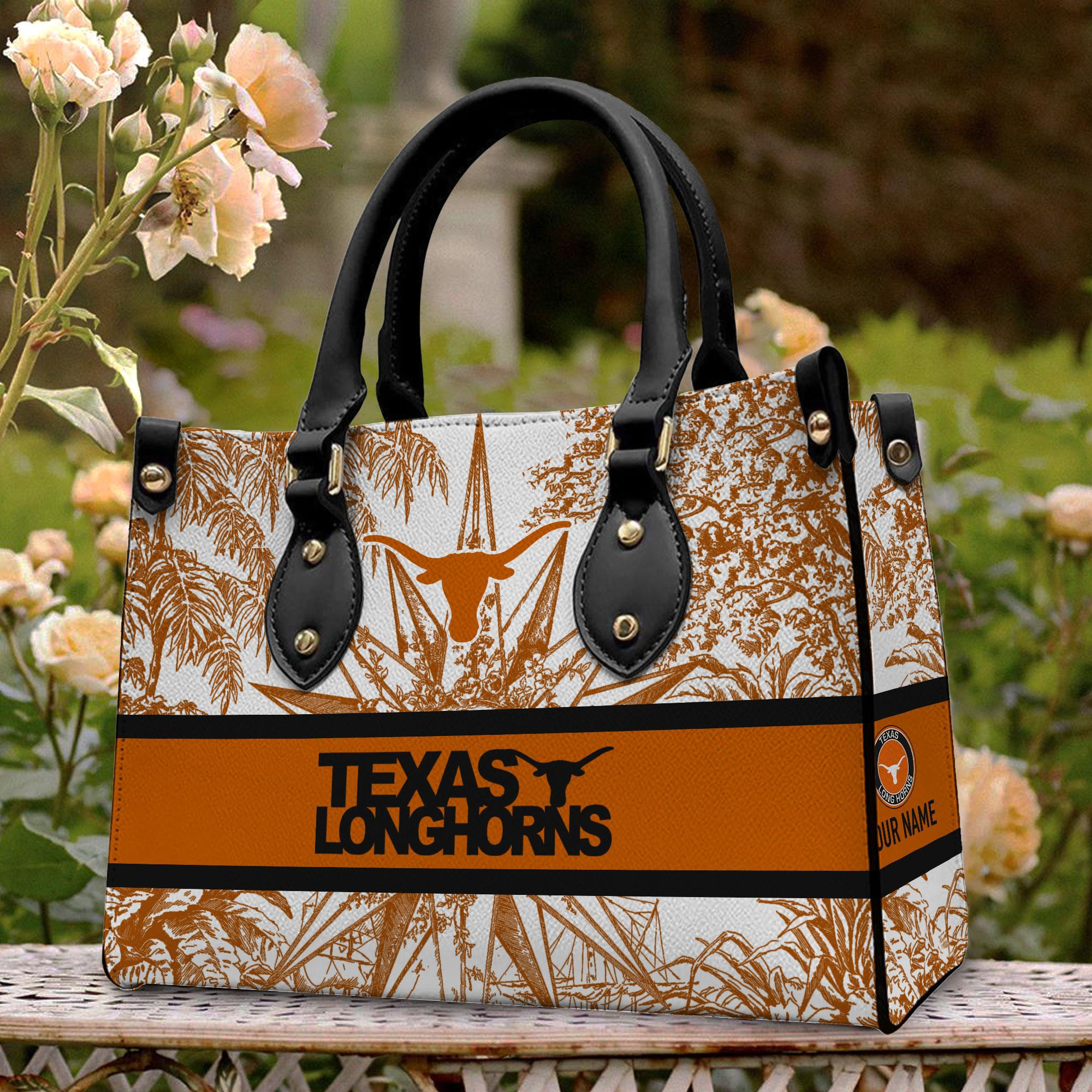 Texas Longhorns Leather Hand Bag BBLTH42FG