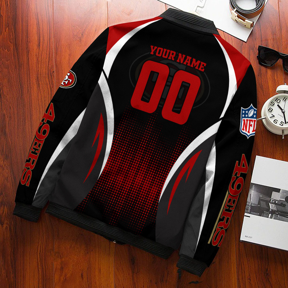 San Francisco 49ers Personalized Bomber Jacket PBDVXX4