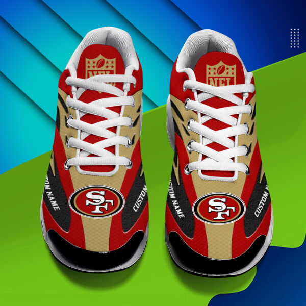 San Francisco 49ers Personalized Plus T-N Youth Sneakers BGTN411