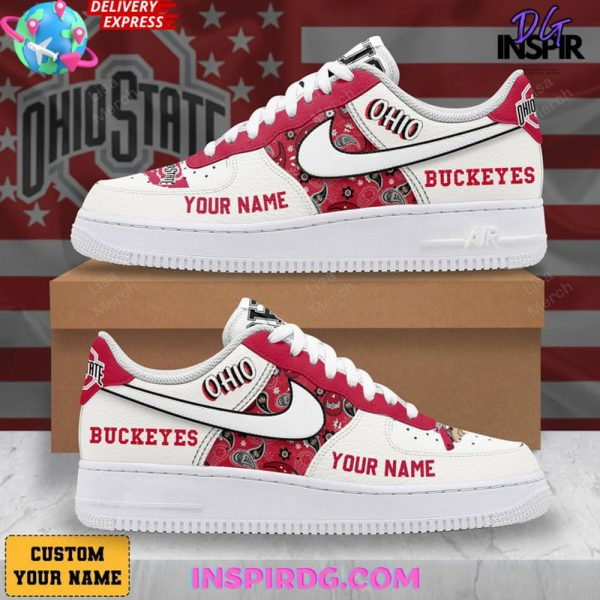 Ohio State Buckeyes Personalized AF1 Shoes BG77DF