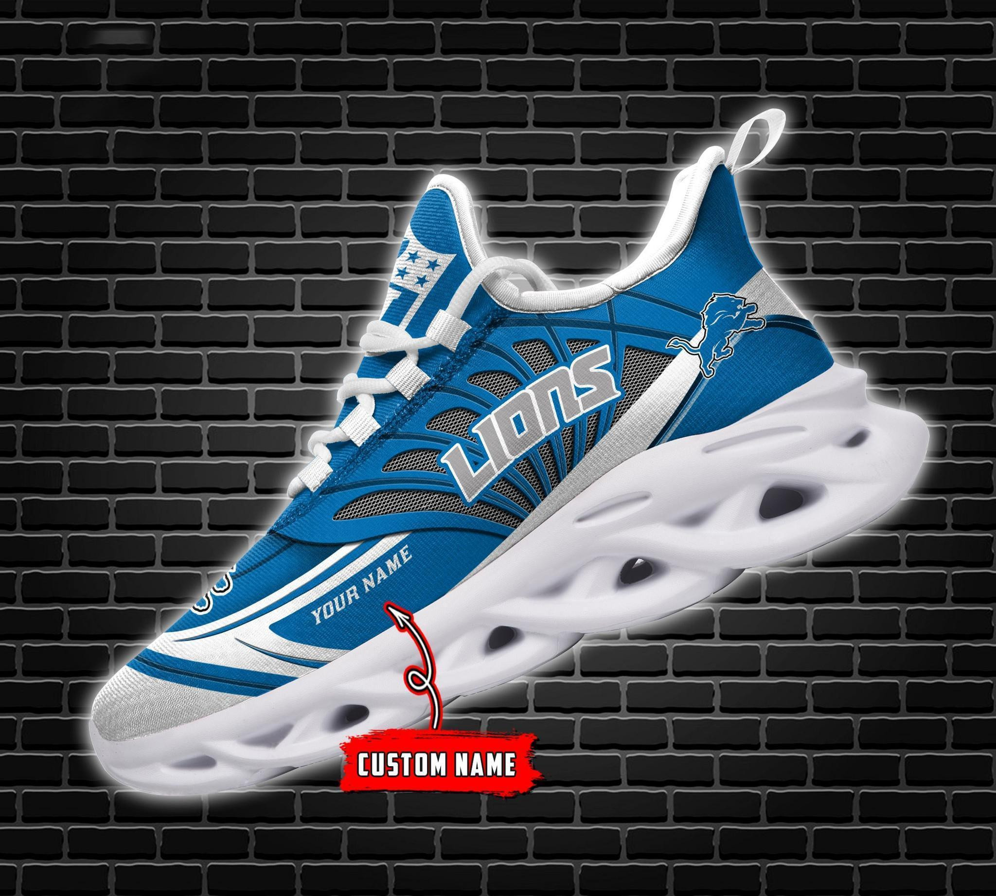 Detroit Lions -PERSONALIZED MAX SOUL SHOES DS34V