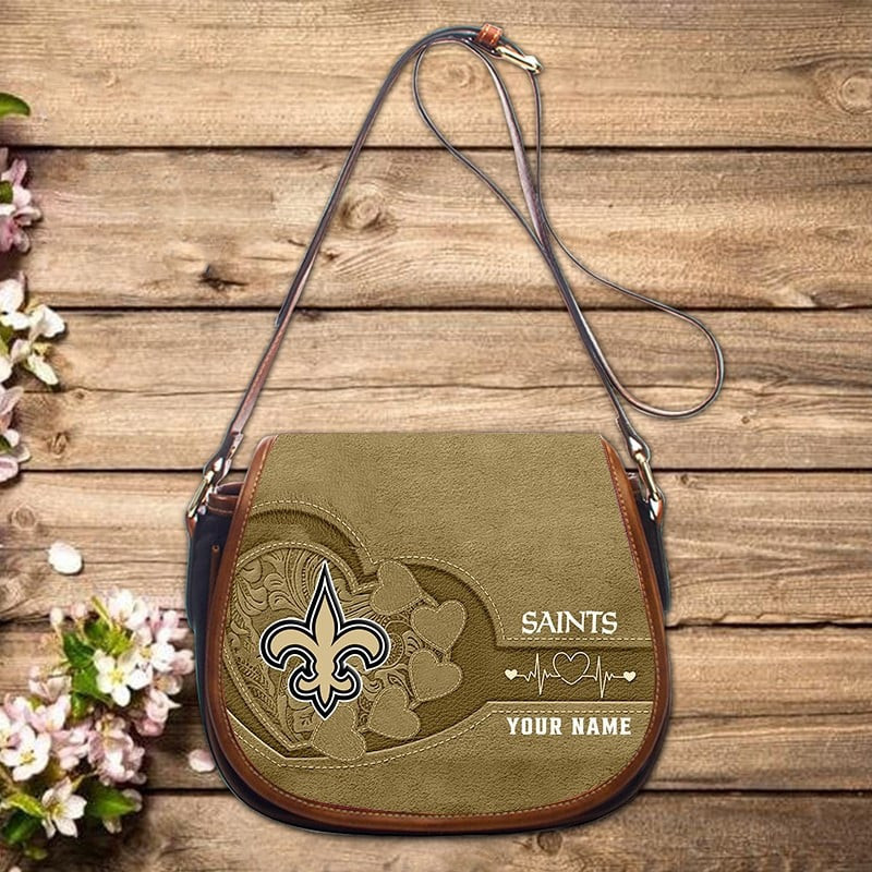 New Orleans Saints Personalized Zipper Shoulder Bag Best Gift For Fans S9ZSB023